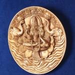 Brass Superfine Gajalakshmi Wall Hanging | 7.5" Divine Elephant Design | Traditional Temple Decor